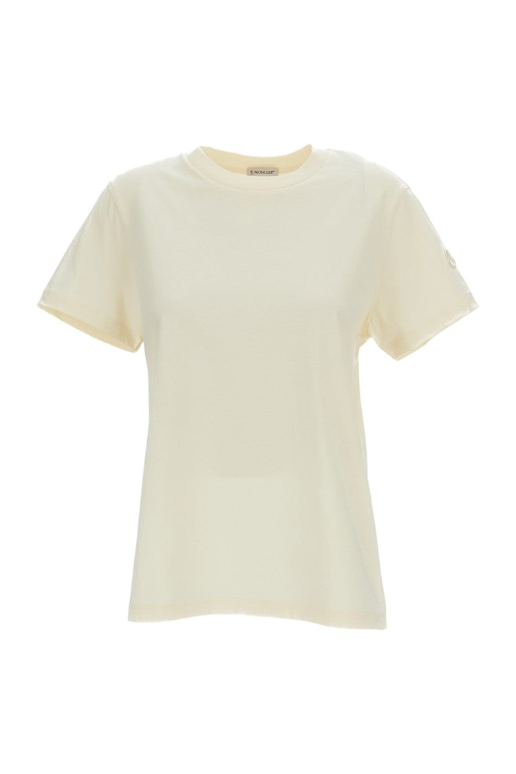 Moncler White Cotton Short-Sleeve T-Shirt
