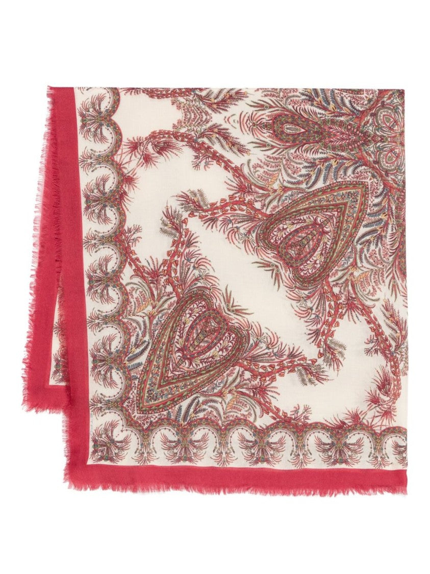 Etro Paisley And Floral Design Scarf