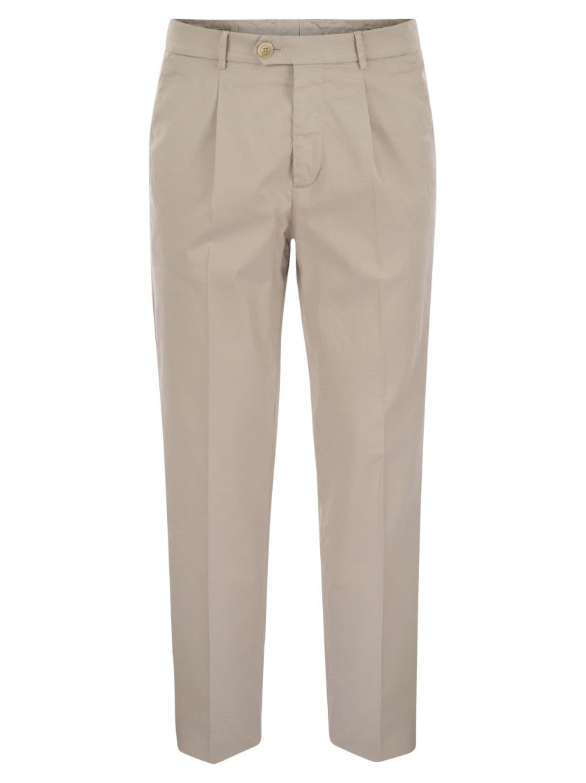 Brunello Cucinelli Garment-Dyed Leisure Fit Trousers