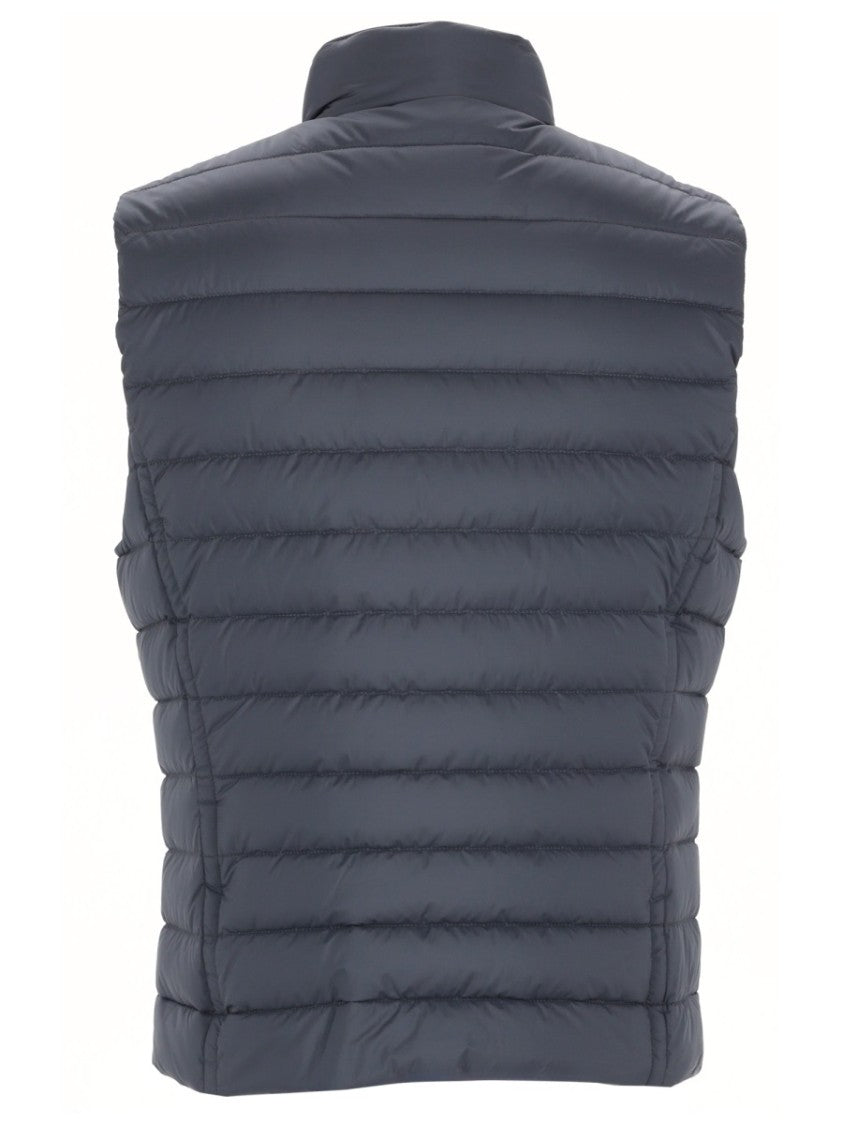 Moorer Blue Calaf-S3 Polyamide Quilted Vest