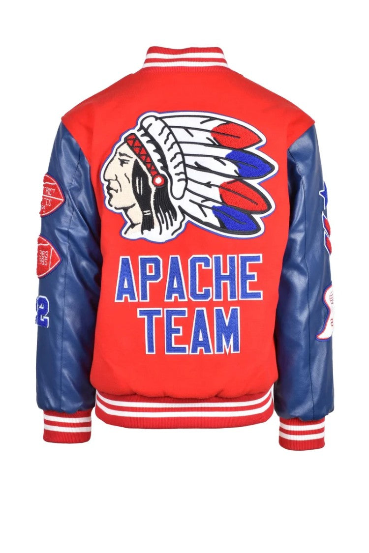 Attica Sporting Goods College Jacket - Blue/Red