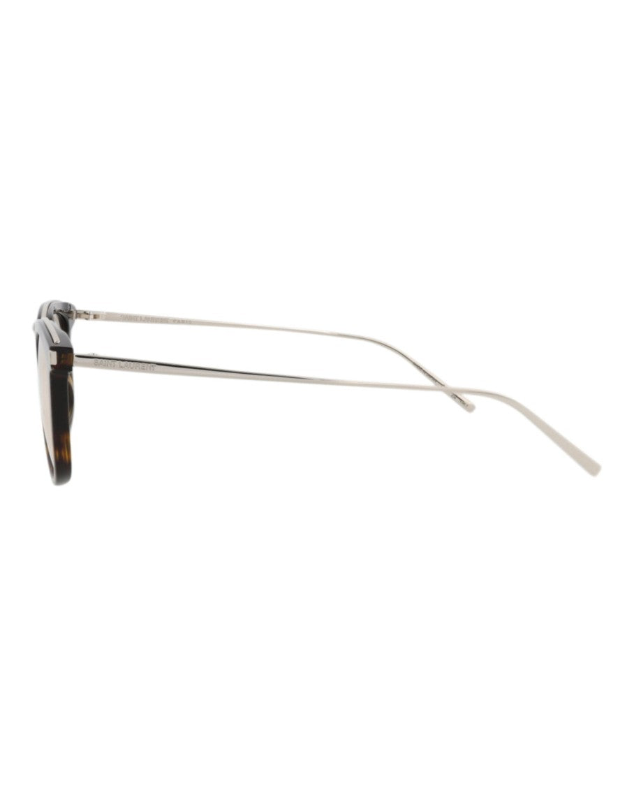 Saint Laurent Round-Frame Recycled Acetate Sunglasses