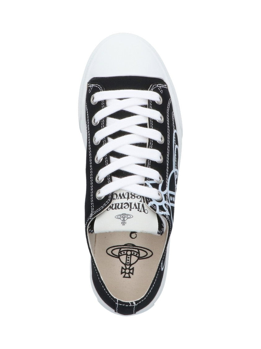 Vivienne Westwood Low-Top Sneakers With Bold Logo Graphic