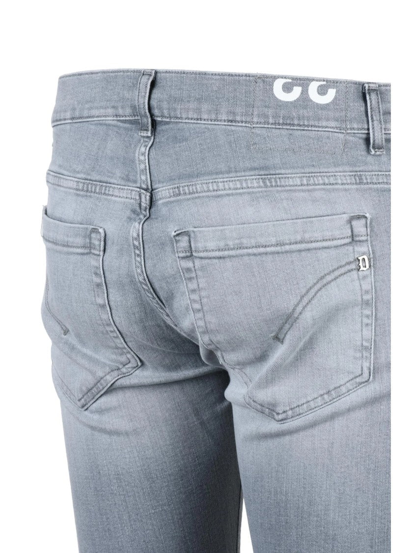 Dondup Grey George Distressed Skinny-Leg Jeans
