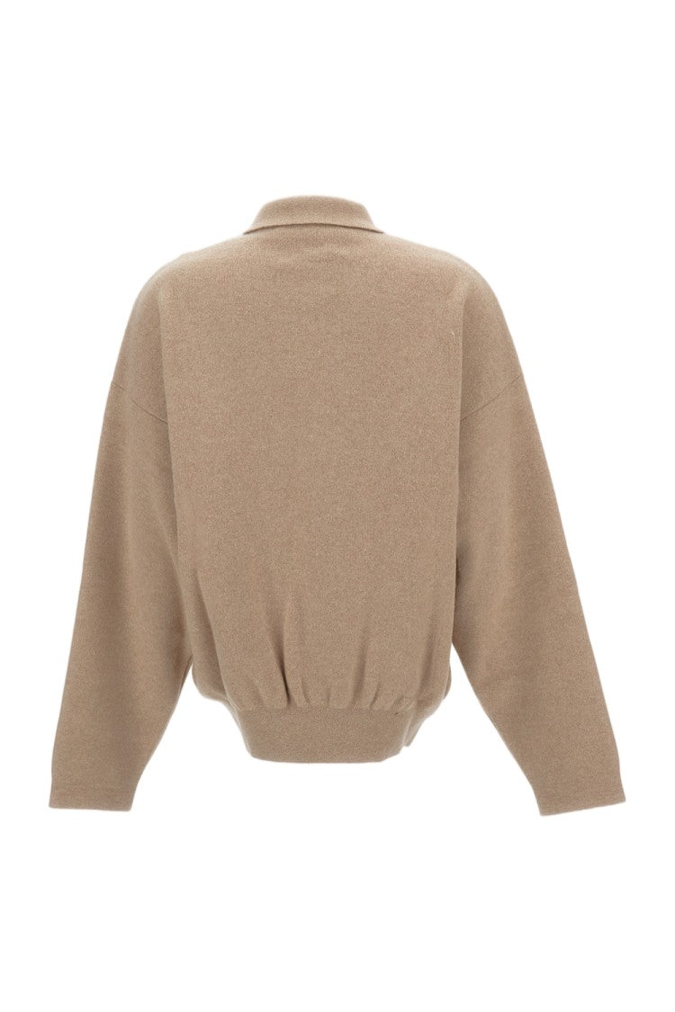 Jacquemus Heavyweight Virgin Wool And Cashmere Polo Sweater