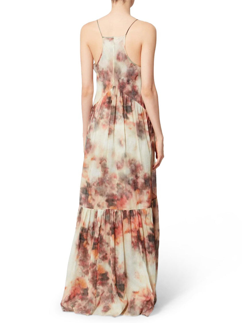 Isabel Marant Étoile Flowing Maxi Dress With Watercolor Print