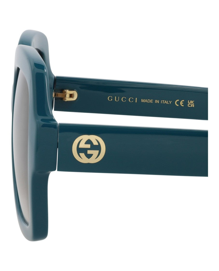 Gucci Square-Frame Acetate Sunglasses With Gradient Tinted Lenses