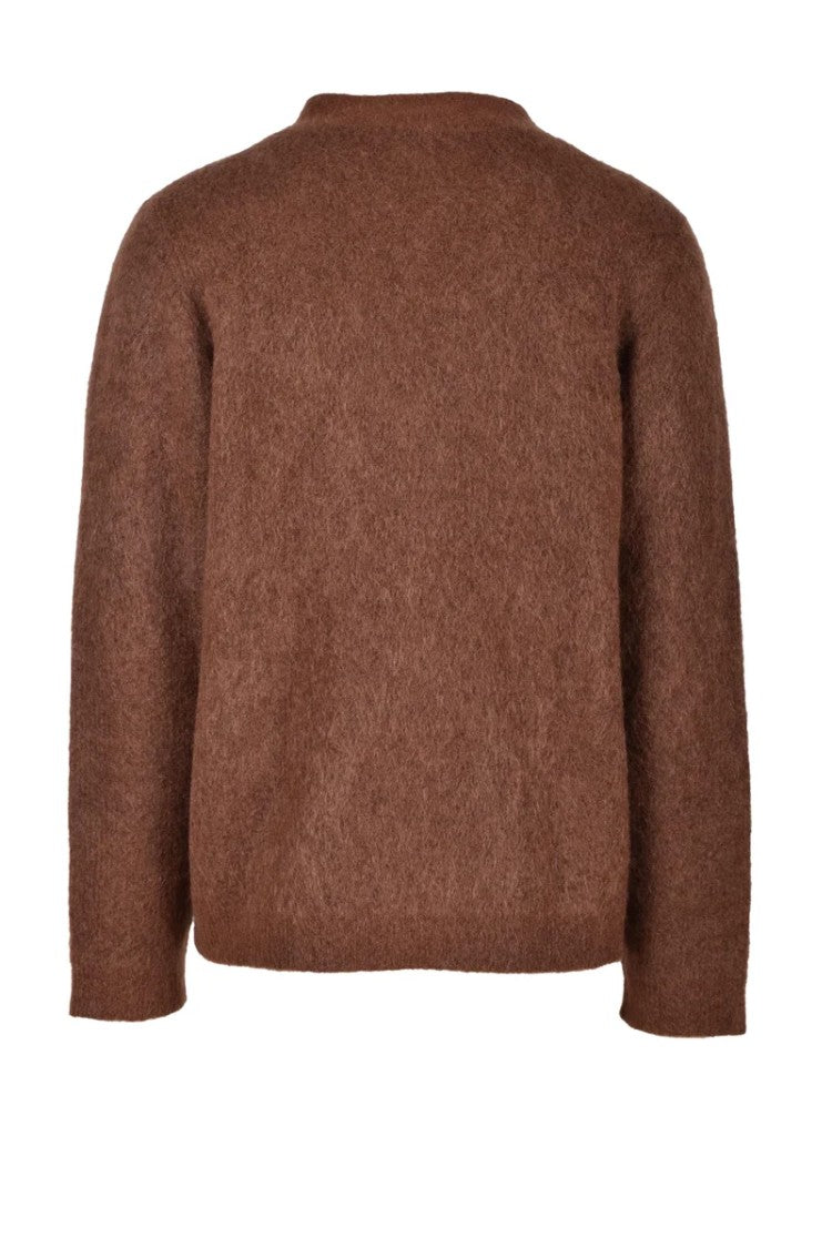 Séfr Mohair Nylon Elastane Cardigan - Brown