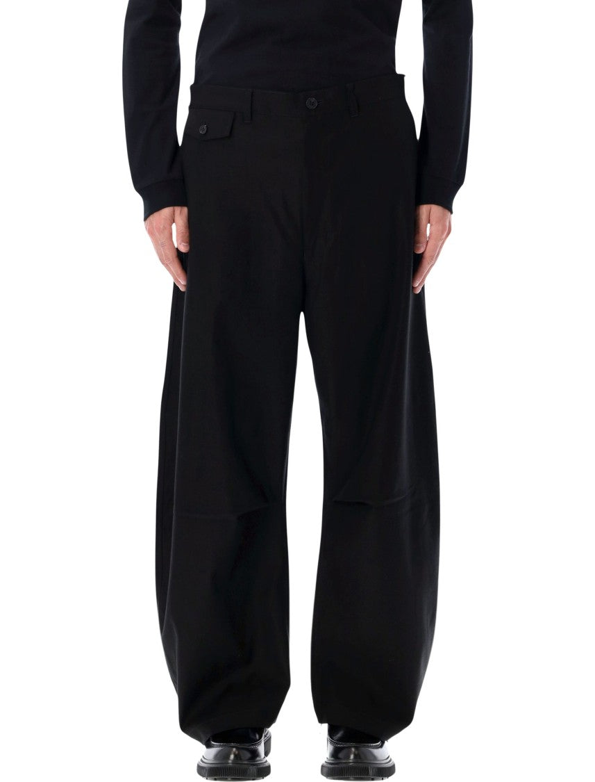 Comme Des Garçons High-Waisted Wide-Leg Chino Pants