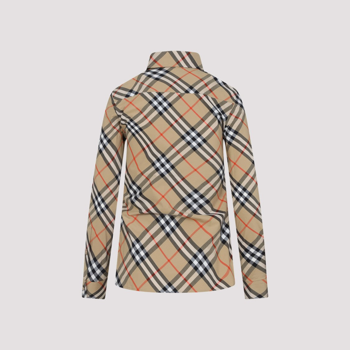 Burberry Classic Plaid Cotton Shirt With Structured Collar
