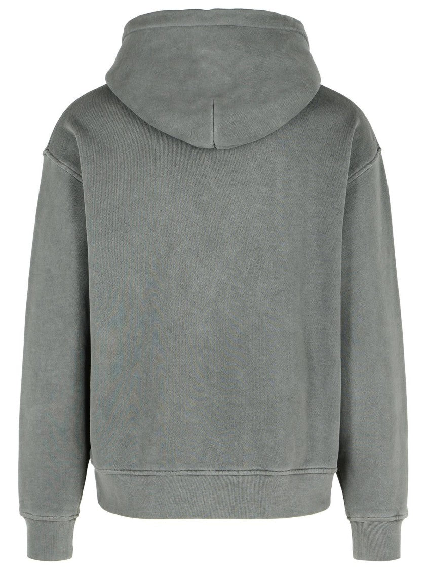 Palm Angels Gray Cotton Sweatshirt
