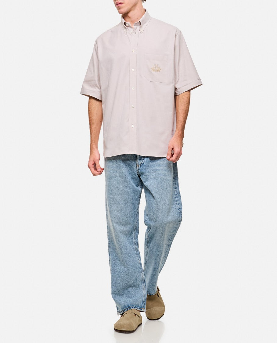 Fendi Beige Fendi Shirt With Embroidered Logo