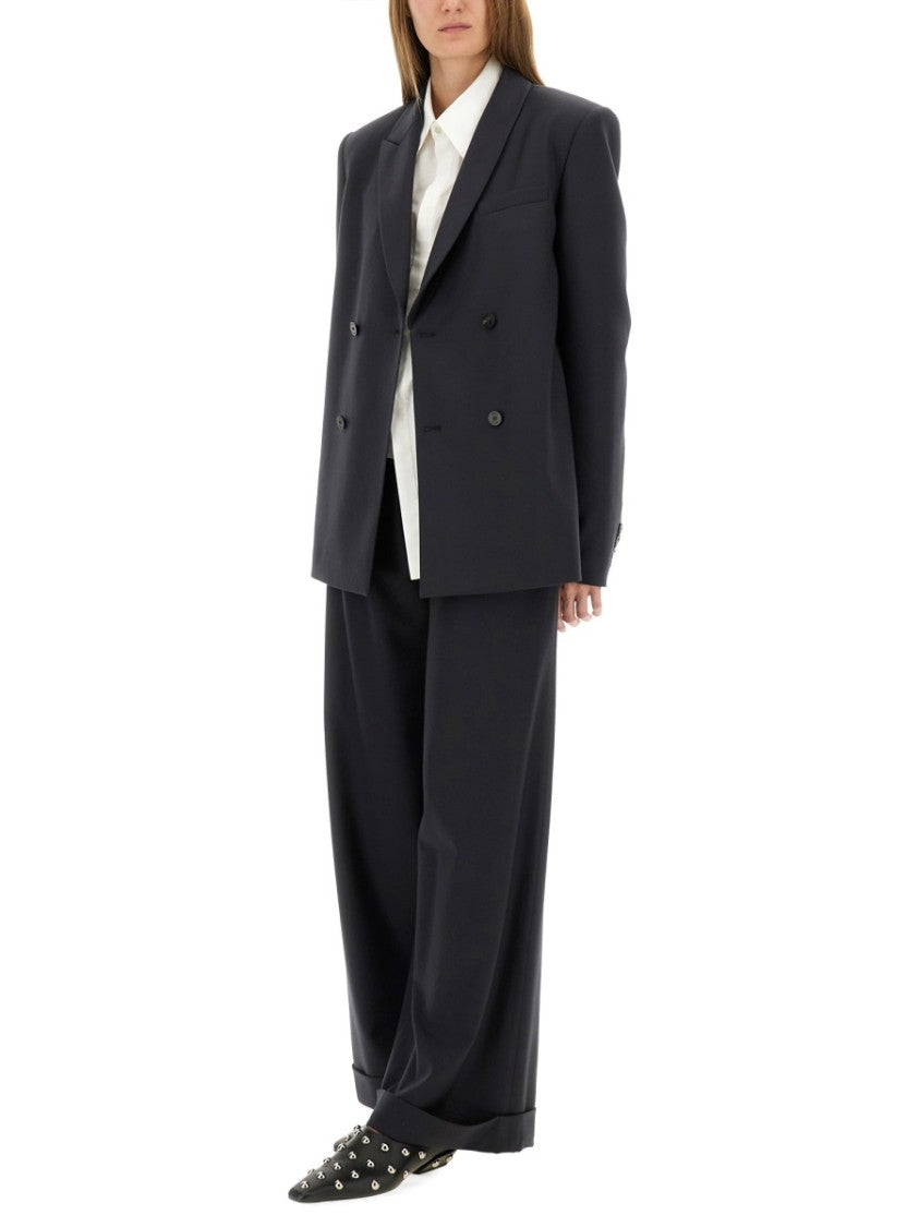 Zona20 Milano Wide Leg Tailored Pants With Clean Waistband