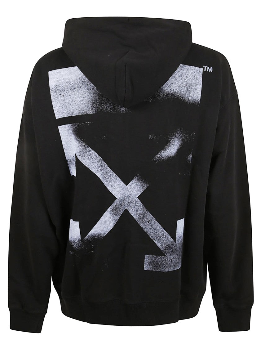 Off-White Stencil Arrow Graphic Hoodie With Premium Cotton Construction
