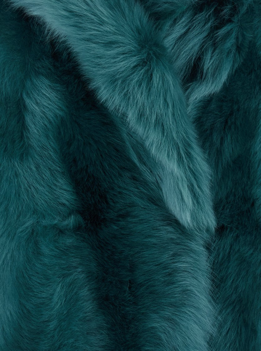 Blancha Toscana Shearling Jacket With Notched Collar