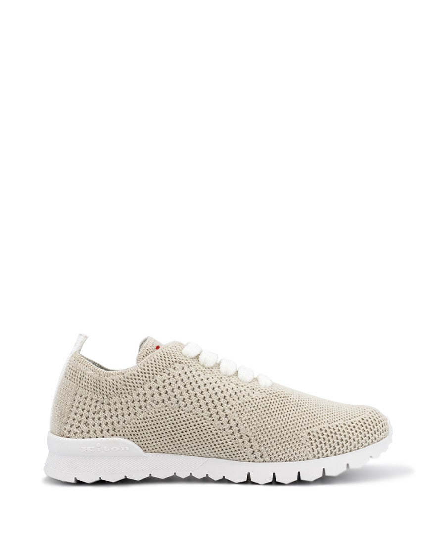 Kiton Beige Knitted Fabric Runners