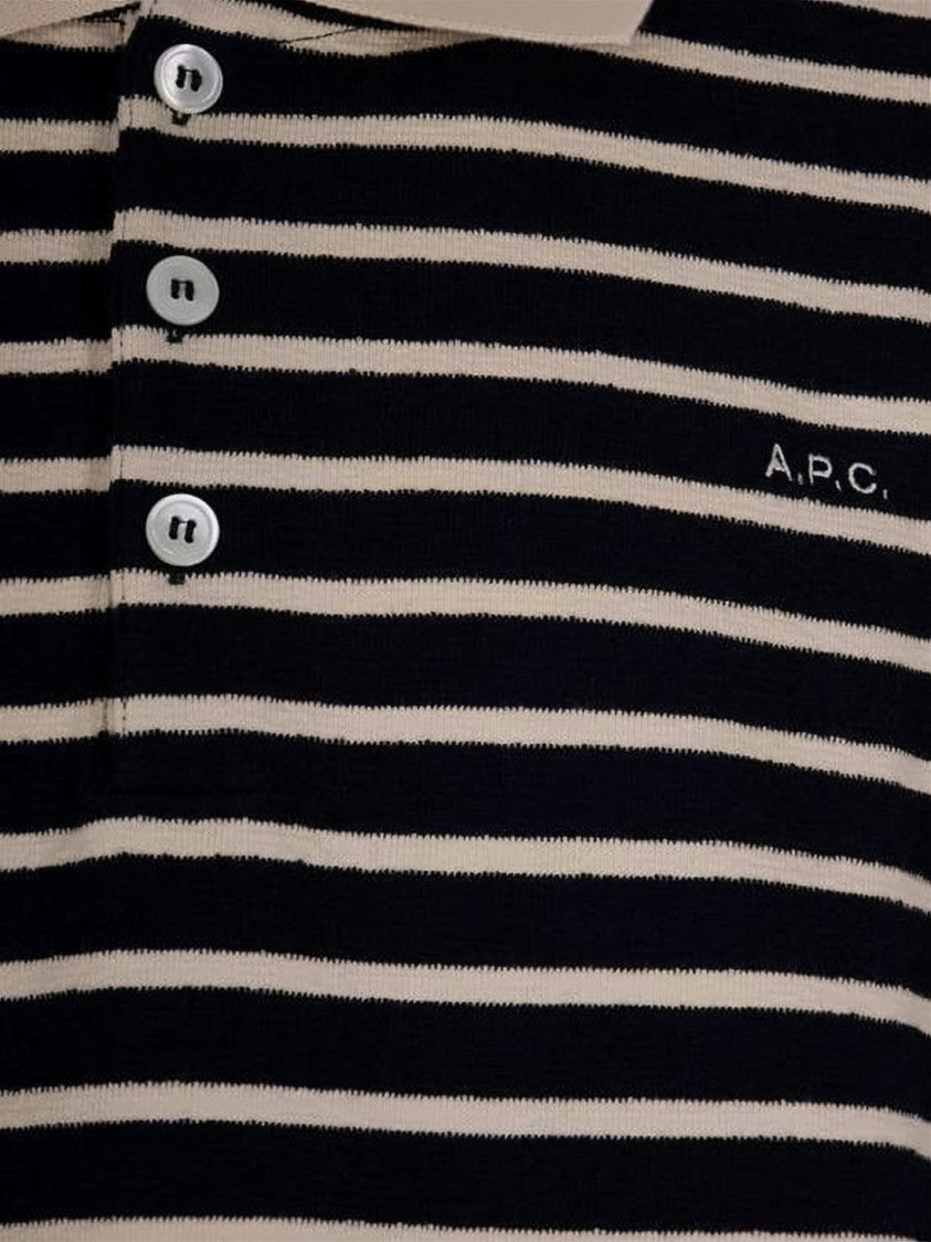 A.P.C. Classic Striped Polo Shirt