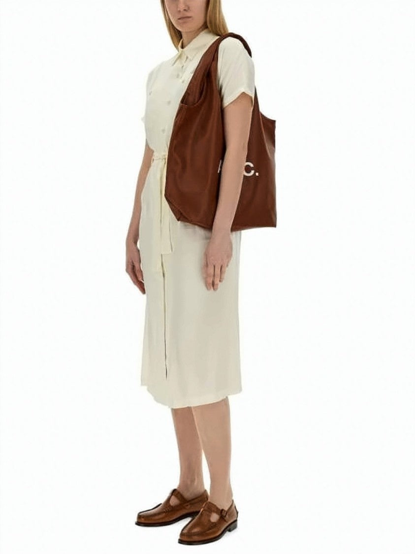 A.P.C. Button-Down Midi Dress With Classic Collar