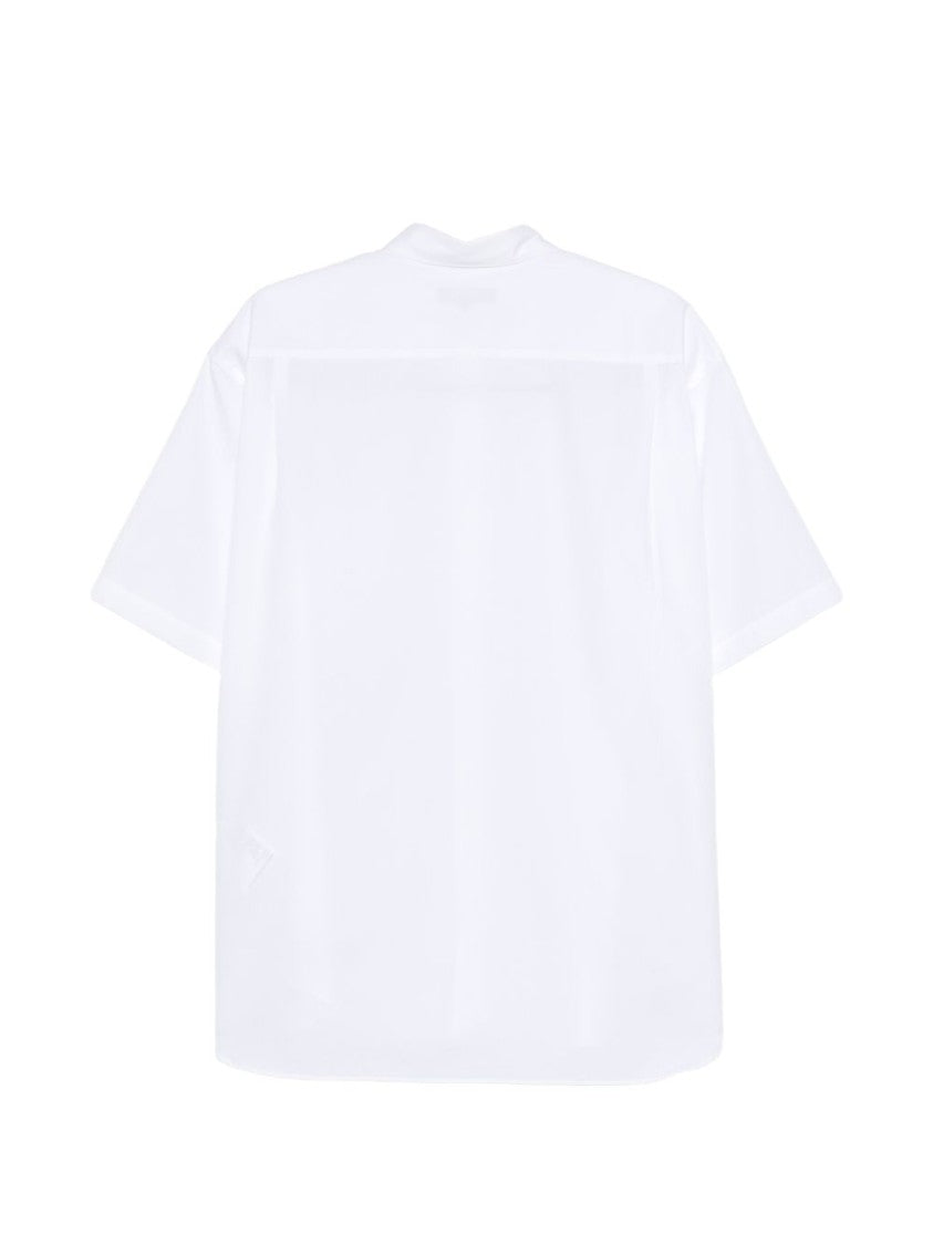 Comme Des Garçons Short-Sleeve White Casual Logo Shirt