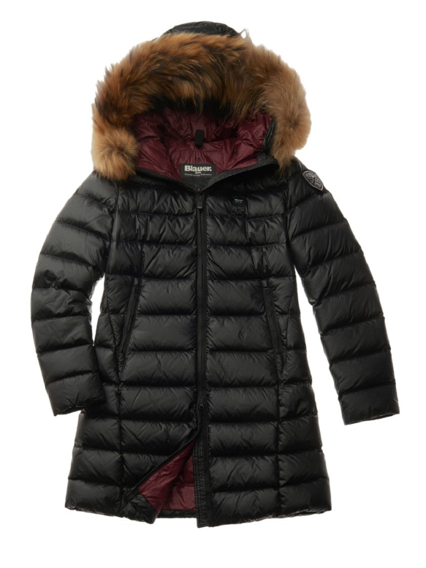 Blauer Down Jacket Removable Fur Water-Repellent Finish