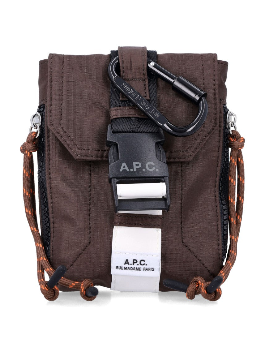 A.P.C. Treck Crossbody Pouch Brown
