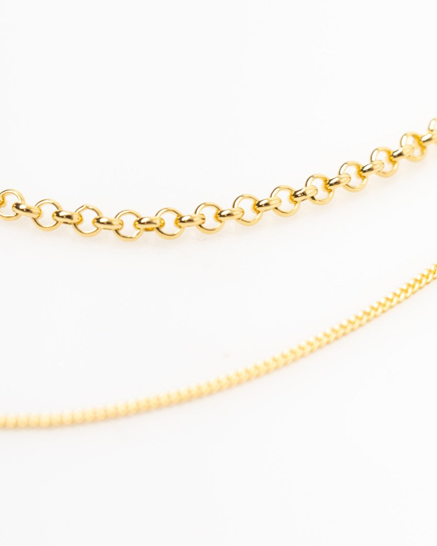 Bar Jewellery Cascade Necklace – Gold-Plated Silver