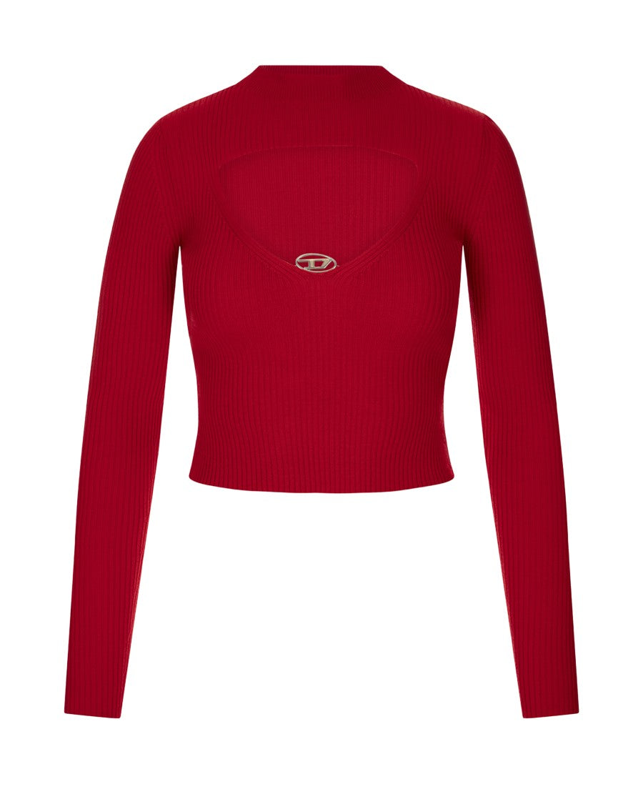 Diesel M-Olina Sweater In Formula Red