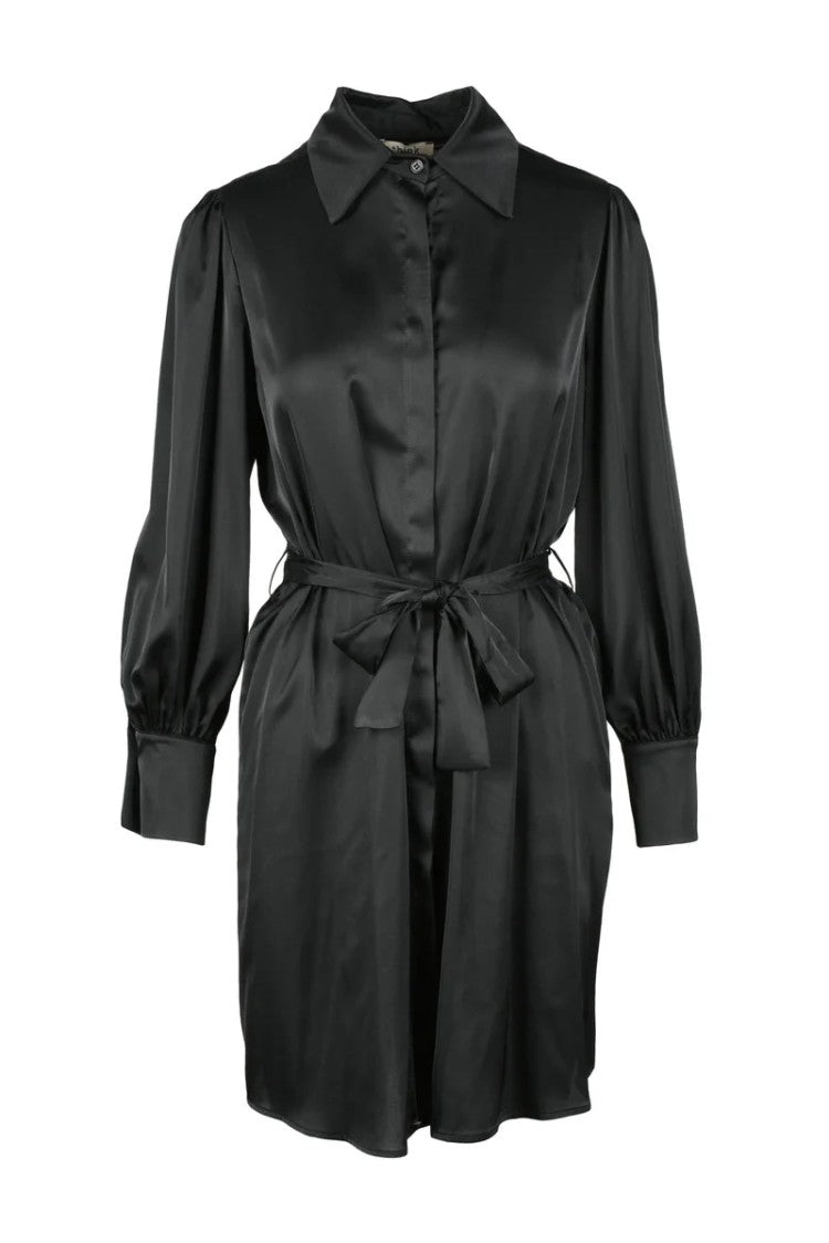 Think Black Polyester Dress