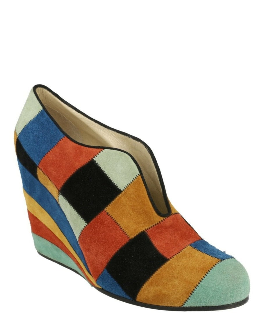 Ferragamo Patchwork Archive Limited Edition 1942 Wedges