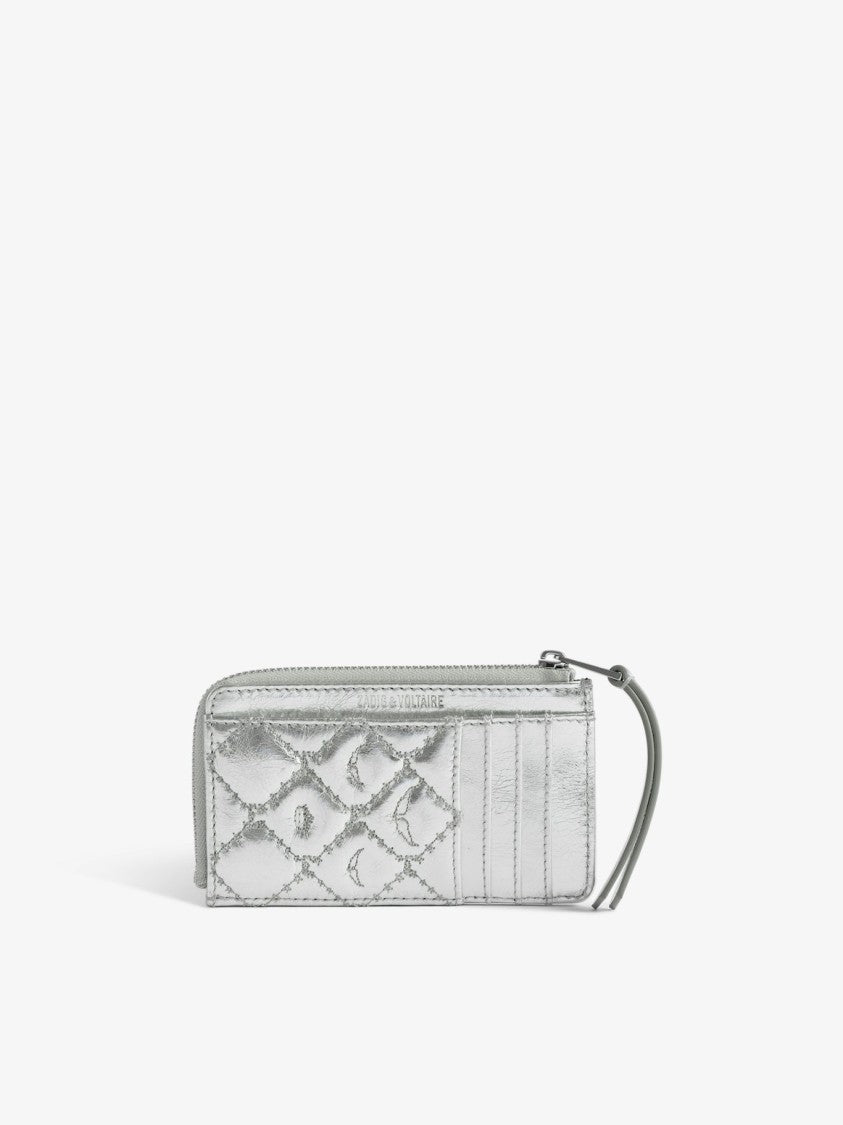 Zadig & Voltaire Zv Card Monogram Metal Card Holder