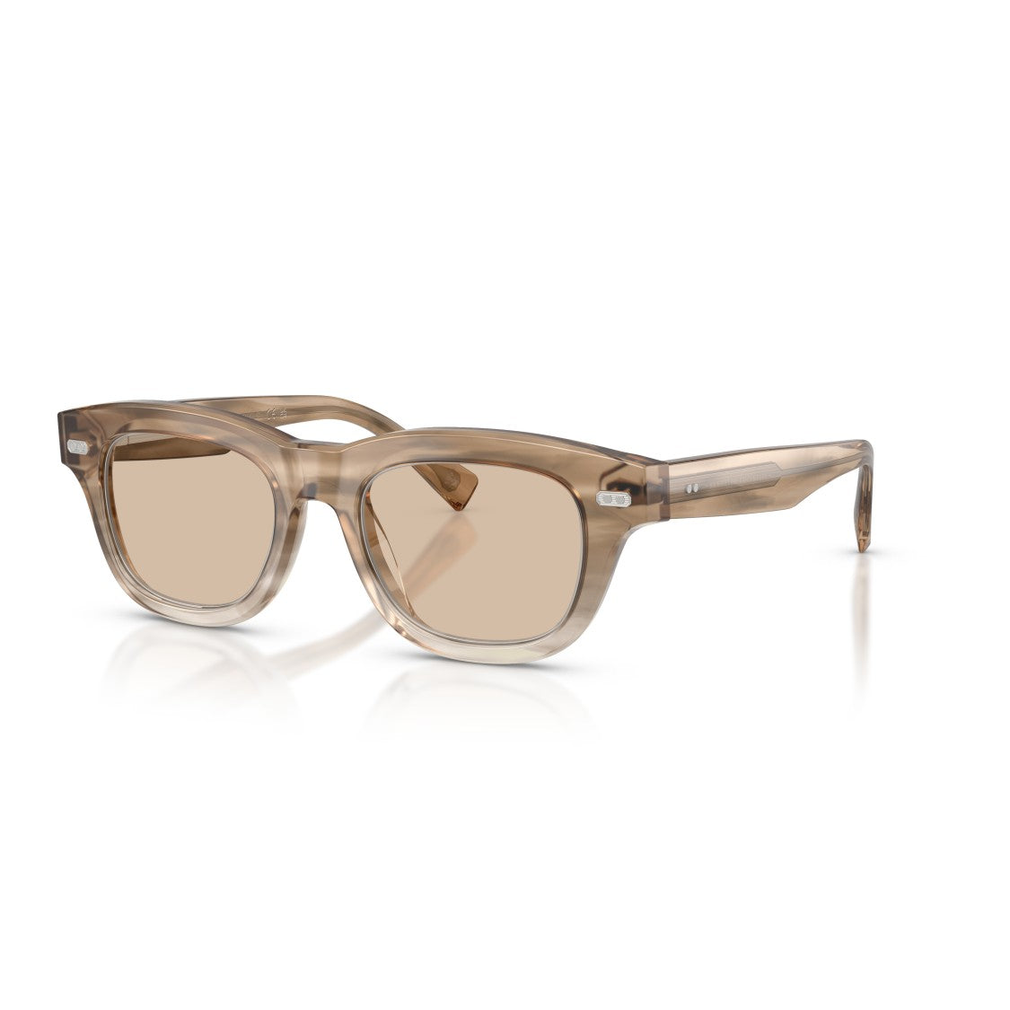 Brunello Cucinelli 0Bc3017 Translucent Acetate Sunglasses With Rounded Square Frame