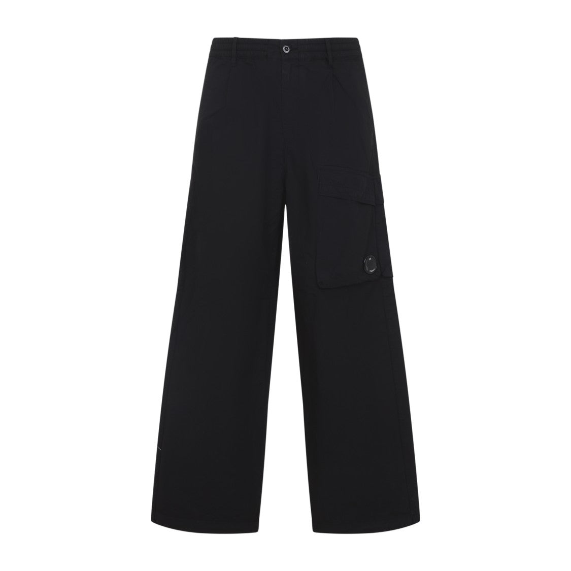 C.P. Company Wide-Leg Casual Trousers With Utility Pocket And Distinctive Lens