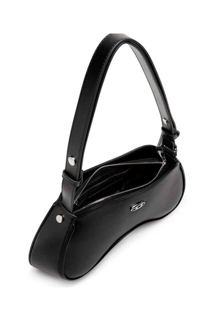 Diesel Black Leather Shoulder Bag