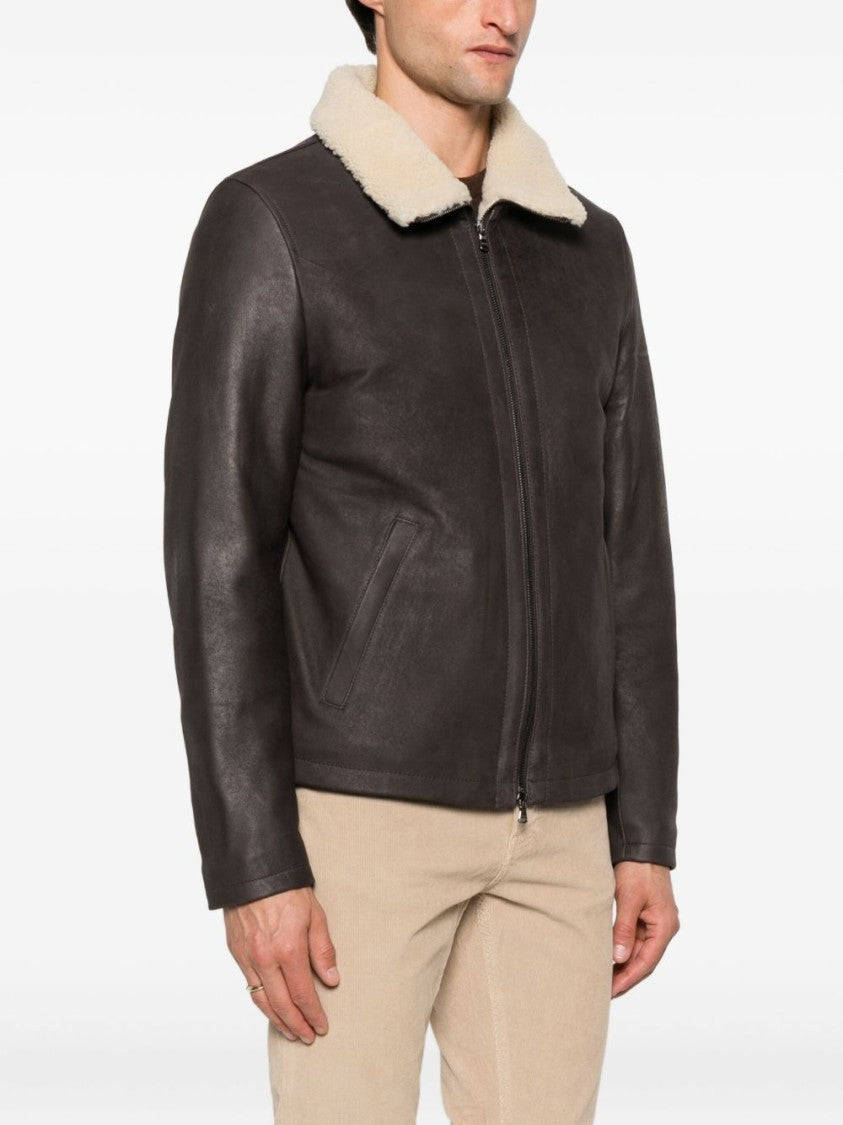 Barba Rich Brown Sheepskin Jacket