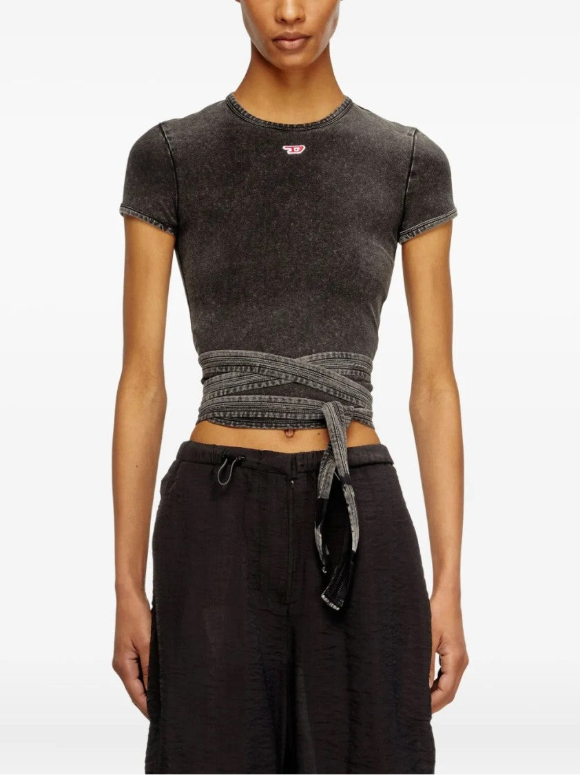 Diesel Fitted Top With Unique Bunny Tail Detail