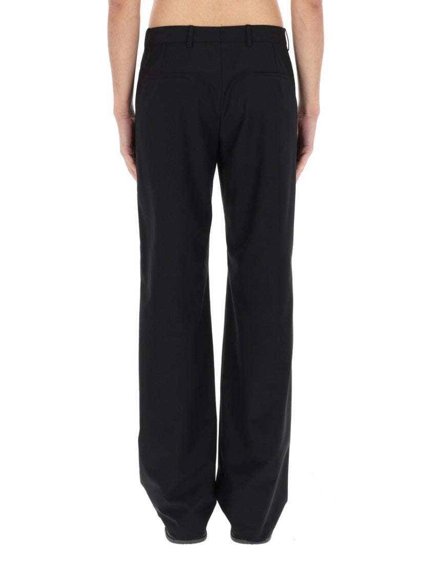 Gucci Tailored Wool And Silk Blend Pants With Clean Silhouette