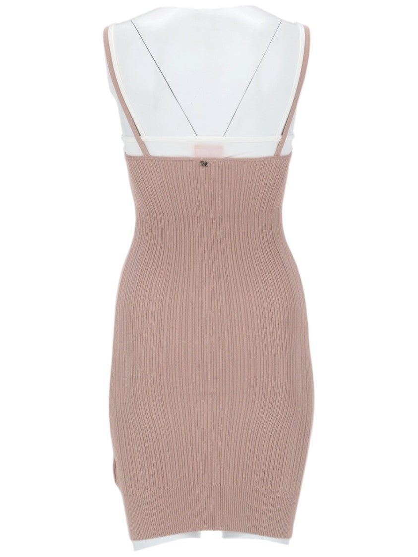 Diesel M-Zandra Layered Ribbed Tank Mini Dress