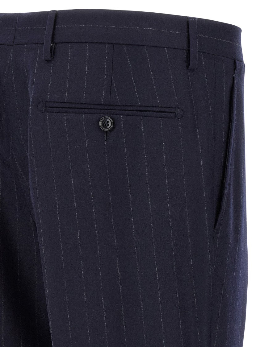 Tagliatore Pinstriped Two-Piece Suit In Super 110'S Wool