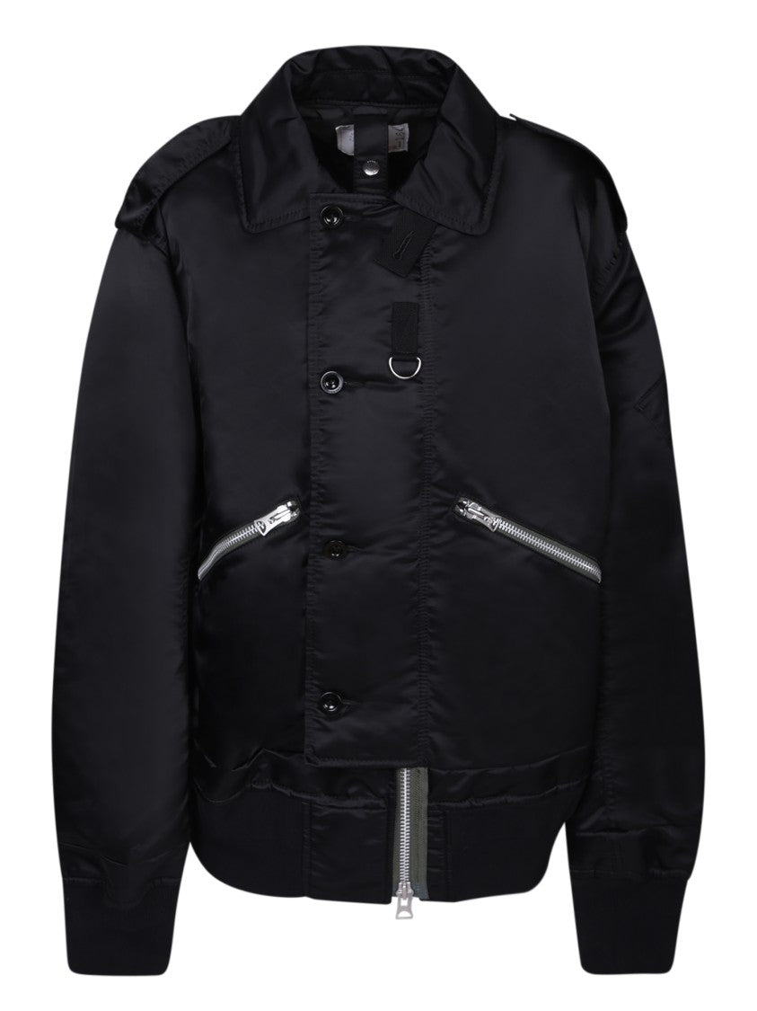 Sacai Black Nylon Jacket