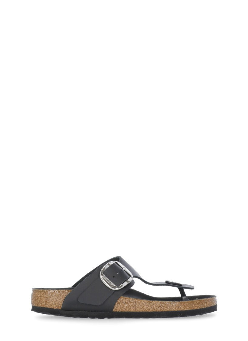 Birkenstock Black Gizeh Big Buckle Sandals