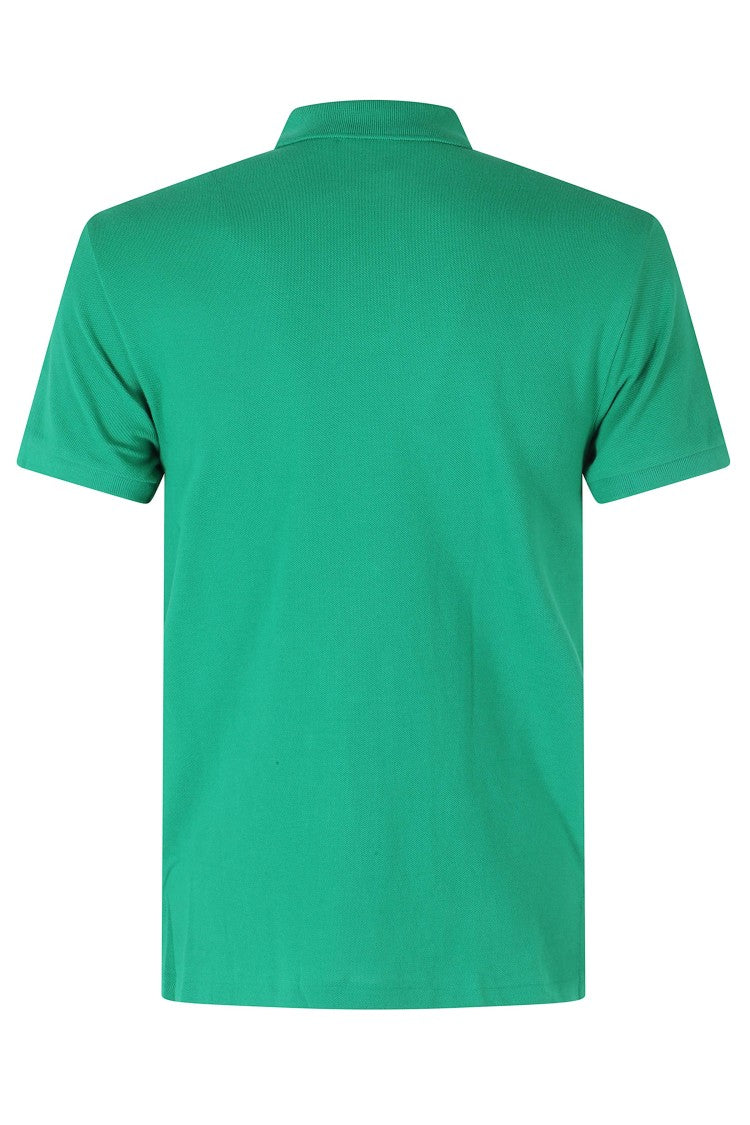 Polo Ralph Lauren Green Slim Fit Short Sleeve Embroidered Logo Cotton Polo Shirt