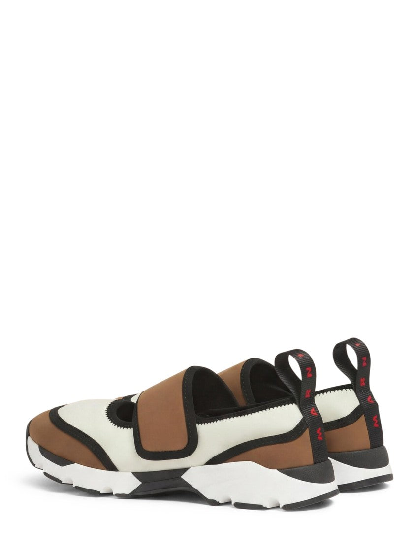 Marni Slip-On Sneakers With Wide Strap And Chunky Sole