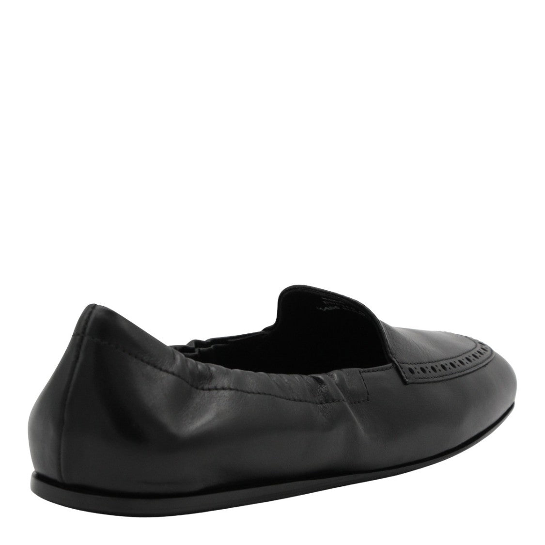 Church's Sleek Perforated Black Leather Flats