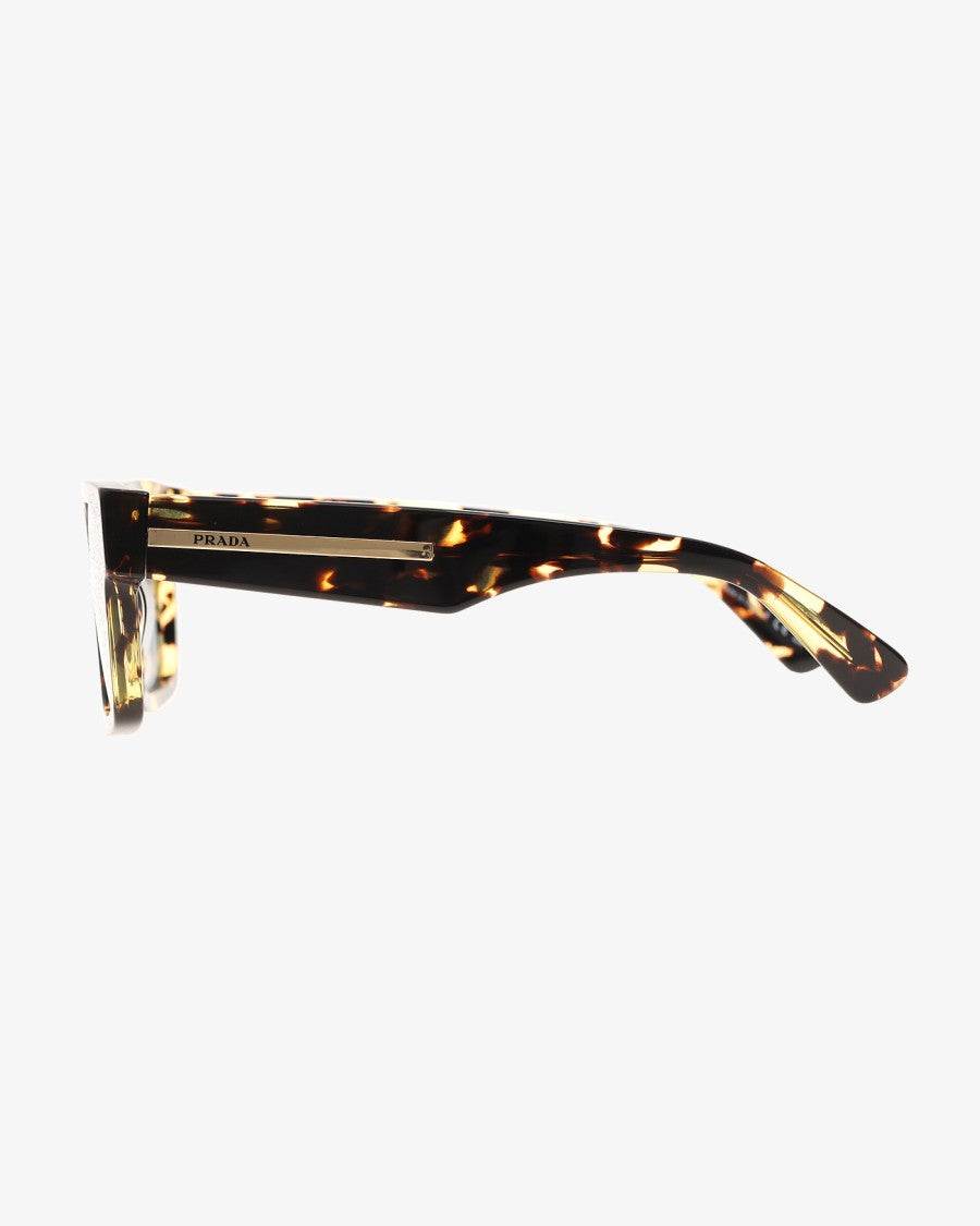 Prada Acetate Frame Eyewear With Metal Plaque