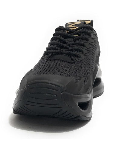 Ea7 Emporio Armani Galaxy Print Knit Sneakers With Sculpted Midsole