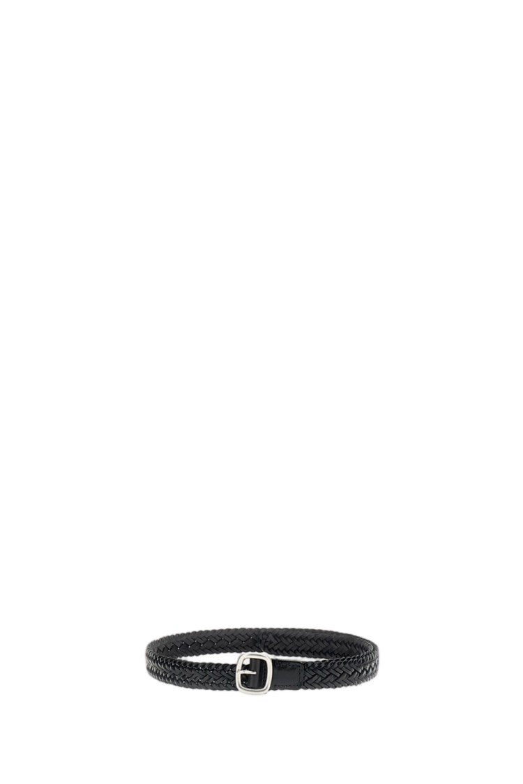 Hereu Black Braided Leather Belt