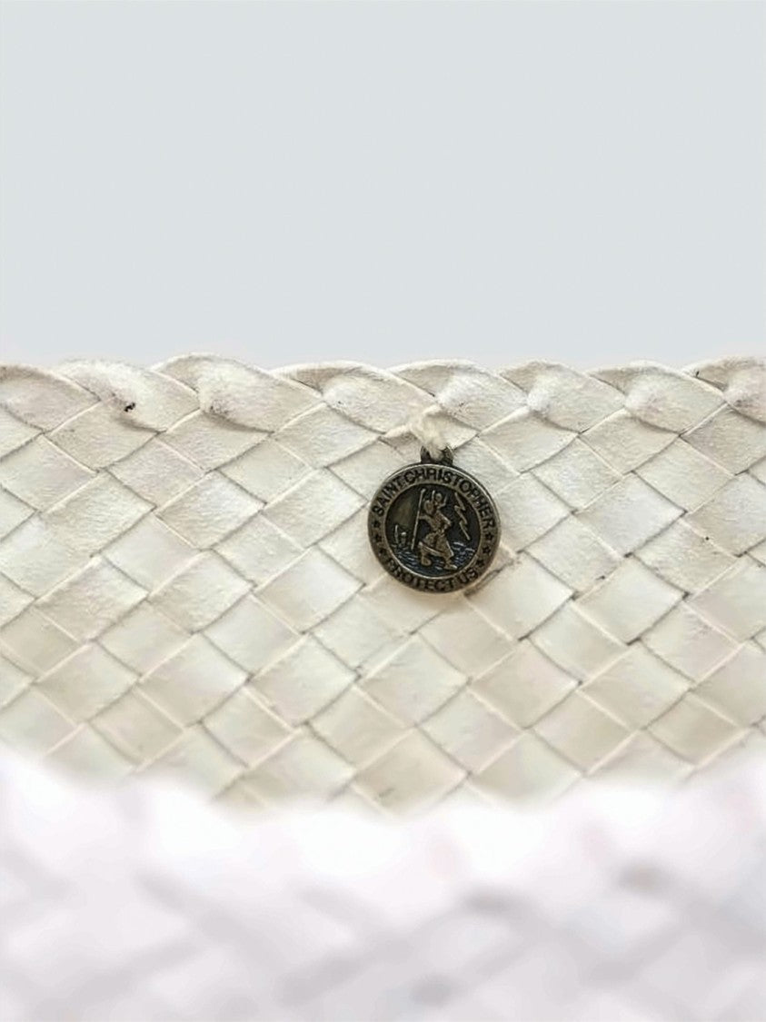 Dragon Diffusion Large Woven Buffalo Leather Tote Bag