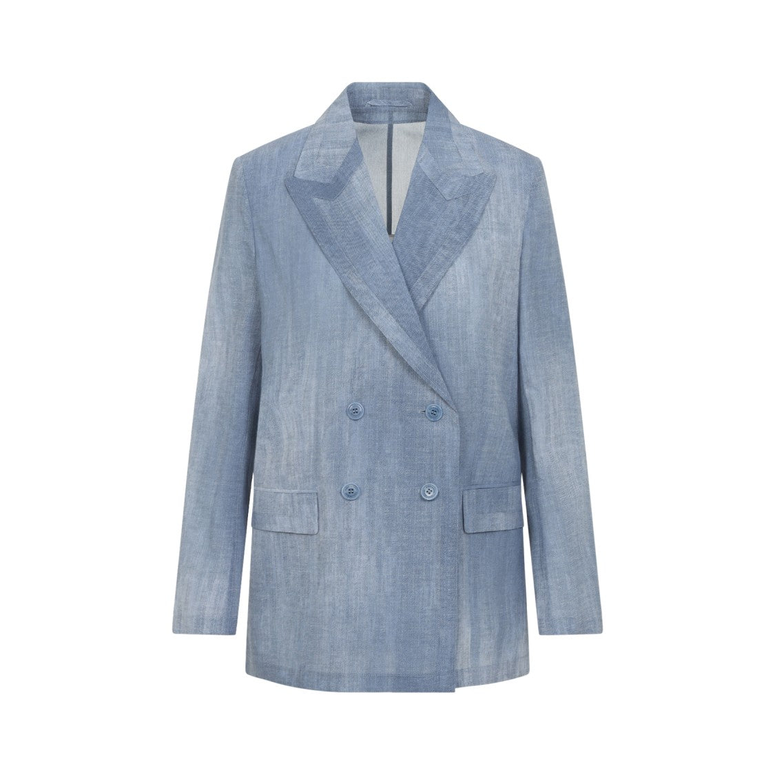 Ermanno Scervino Double-Breasted Blazer With Wide Lapels And Textured Finish