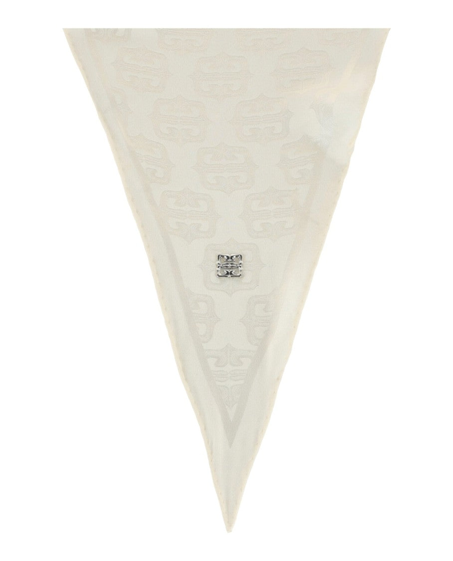 Givenchy Silk Logo Print Scarf