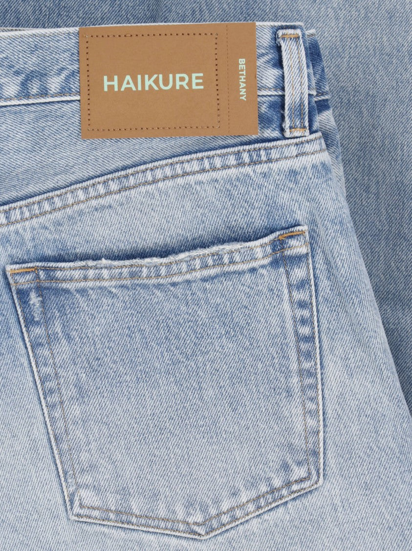Haikure Wide-Leg Denim Jeans With Classic Five-Pocket Design